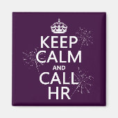 Aimant Conserver le calme et appeler HR (n'importe quelle (Devant)