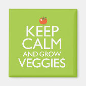 Aimant Conserver le calme et augmenter les Légumes (Devant)