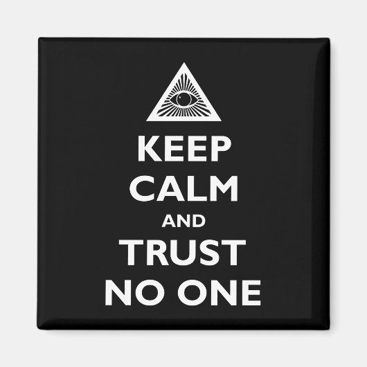 Aimant Conserver le calme et la confiance Personne (Devant)