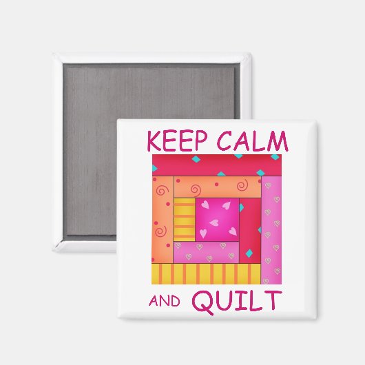 Aimant Conserver le calme et la surface composée bloc de (Recto/Verso)