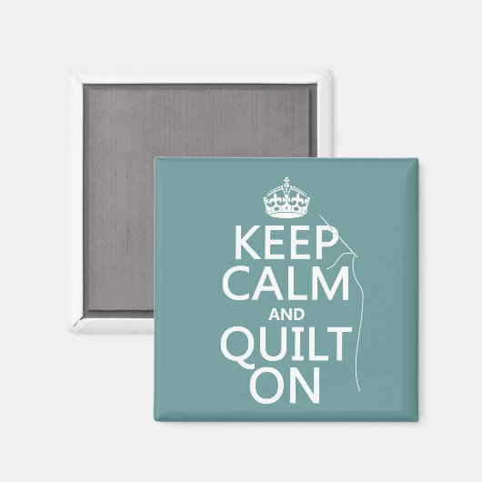 Aimant Conserver le calme et la surface inclinée - dispon (Recto/Verso)