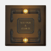 Aimant "Conserver le calme et la vapeur" Machine Age Stea (Devant)