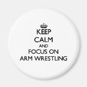 Aimant Conserver le calme et se concentrer sur la lutte c (Devant)