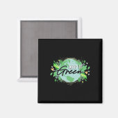 Aimant Conserver l'environnement vert Jour des terres pla (Recto/Verso)