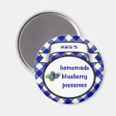 Aimant Conserves de bleuets maison (Recto/Verso)