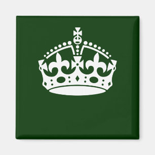 Aimant CONSERVEZ LE SYMBOLE DE LA COURONNE CALME sur la d