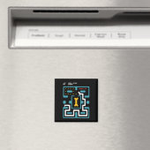 Aimant Console de jeu vidéo rétro Chien de jeux d'arcade (In Situ (Lave-vaisselle))