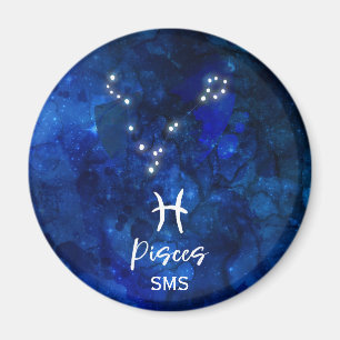 Aimant Constellation du zodiaque Poissons Monogramme Gala