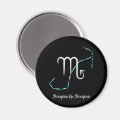 Aimant Constellation du zodiaque Scorpion Magnétique (Recto/Verso)