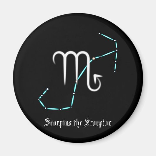 Aimant Constellation du zodiaque Scorpion Magnétique (Devant)