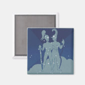 Aimant Constellation jumelle Gemini Astrologie zodiaque V (Recto/Verso)