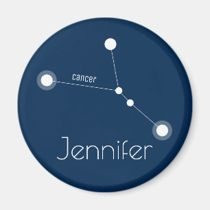 Aimant Constellation Zodiaque de cancer personnalisée
