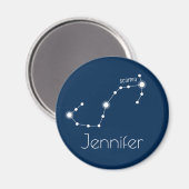 Aimant Constellation Zodiaque Scorpio personnalisée (Recto/Verso)