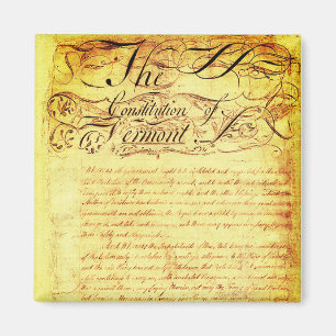 Aimant Constitution de l'État du Vermont (1777)