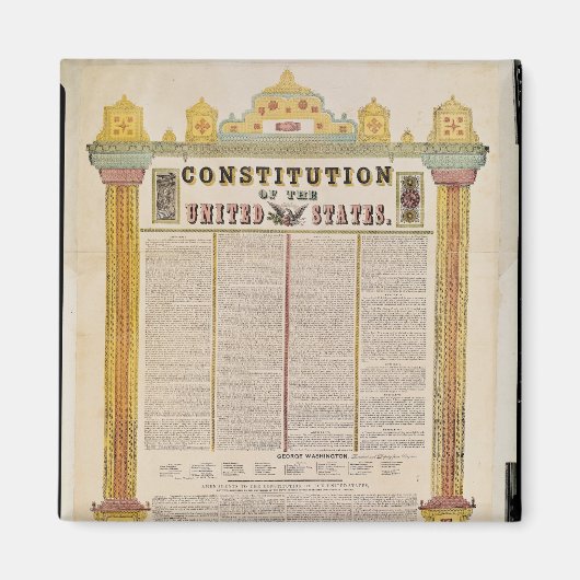 Aimant Constitution des États-Unis d'Amérique (Devant)