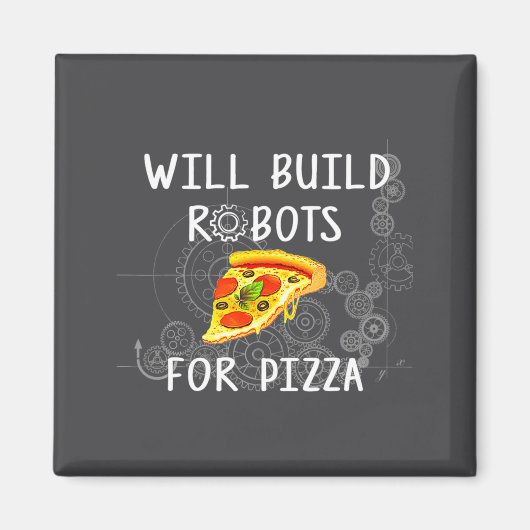 Aimant Construira des robots pour Zza Funny Robotics (Devant)