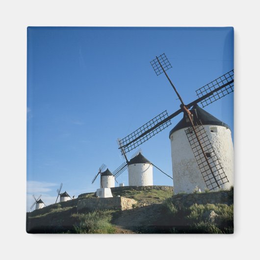 Aimant Consuegra, La Mancha, Espagne, moulins à vent 2 (Devant)
