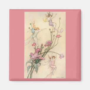 Aimant Contes de fées vintage, Trois esprits remplis de j