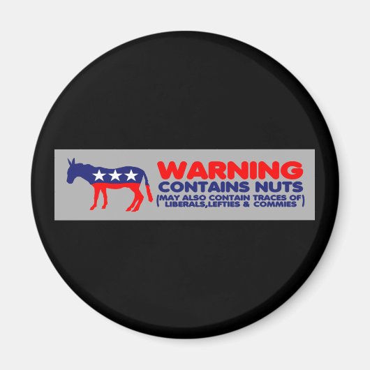 Aimant Contient des noix anti-libérales (Devant)