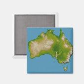 Aimant Continent australien (Recto/Verso)