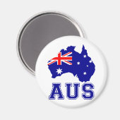 Aimant Continent australien (Recto/Verso)