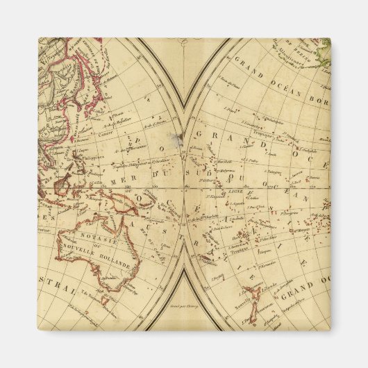 Aimant Continents (Devant)