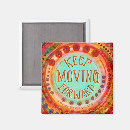 Aimant Continuer à avancer (Recto/Verso)