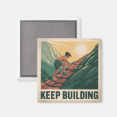 Aimant Continuer à Construire (Recto/Verso)