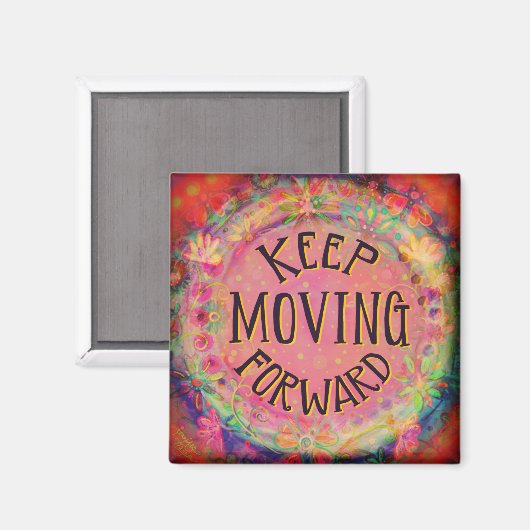 Aimant Continuez d'avancer vers l'inspiration (Recto/Verso)