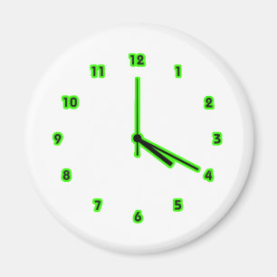 Aimant Contour d'horloge de hippie