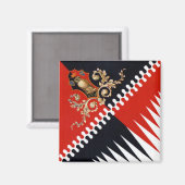 Aimant Contrada Priora della Civetta (Owl) Palio di Siena (Recto/Verso)