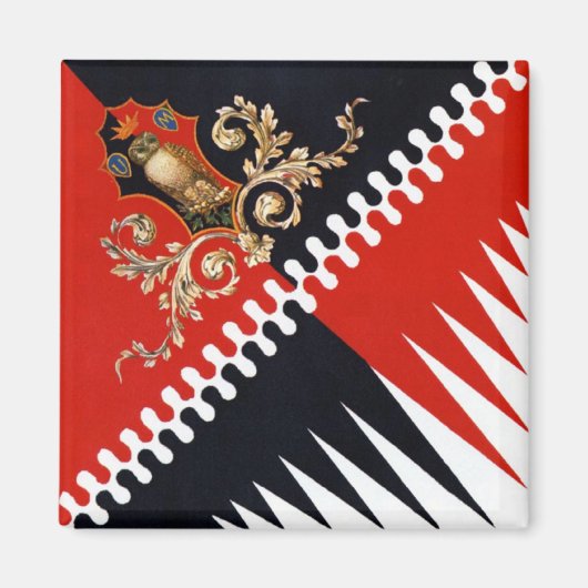 Aimant Contrada Priora della Civetta (Owl) Palio di Siena (Devant)