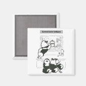 Aimant Contre-espionnage de Keeshond (Recto/Verso)