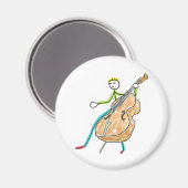 Aimant Contrebasse Stickman (Recto/Verso)