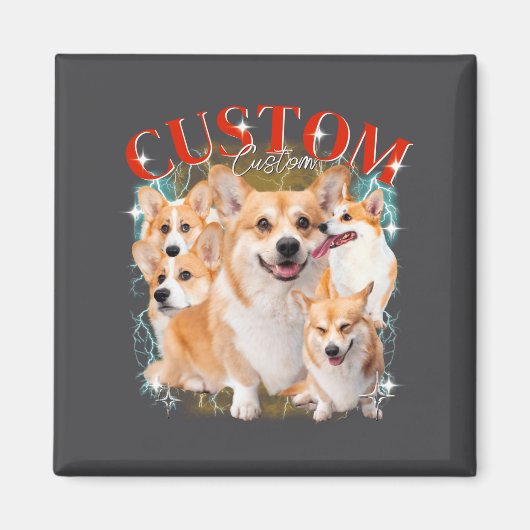 Aimant Contrefaçon Animaux Chien Chat Drôle 1bk1 (Devant)