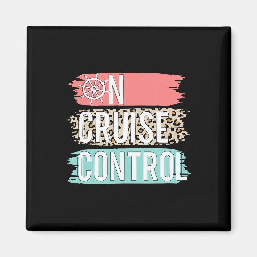 Aimant Contrôle De Croisière Leopard Drôle Vacances D'Été (Devant)