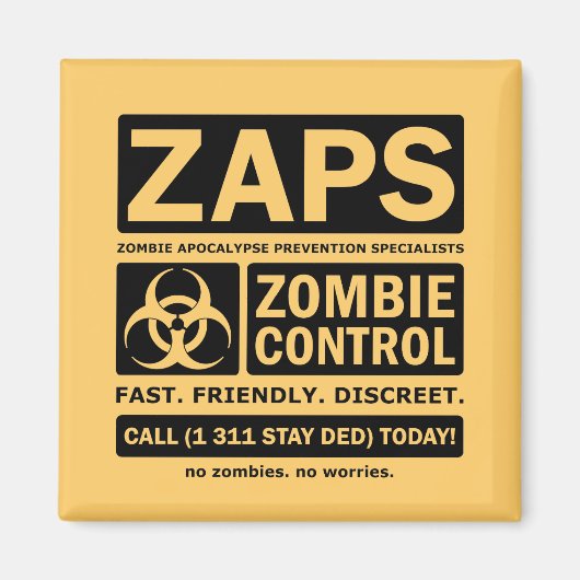 Aimant Contrôle de zombie (Devant)