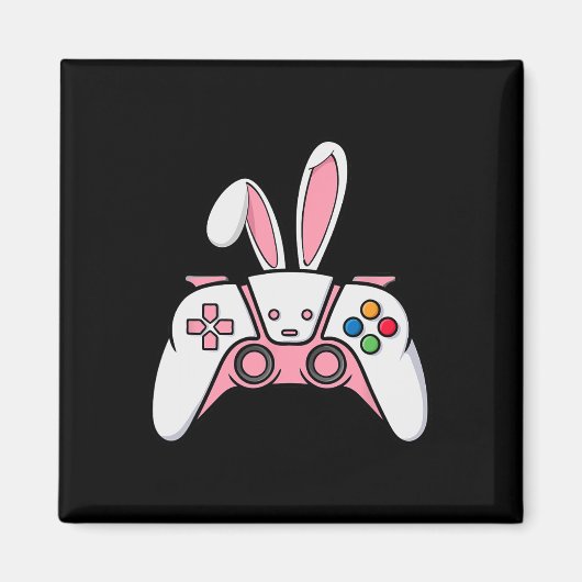 Aimant Contrôleur De Jeu Avec Des Oreilles De Lapin Drôle (Devant)