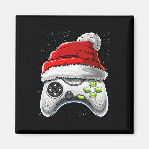 Aimant Contrôleur de jeu Noël Santa Hat Gamer Gift Boy