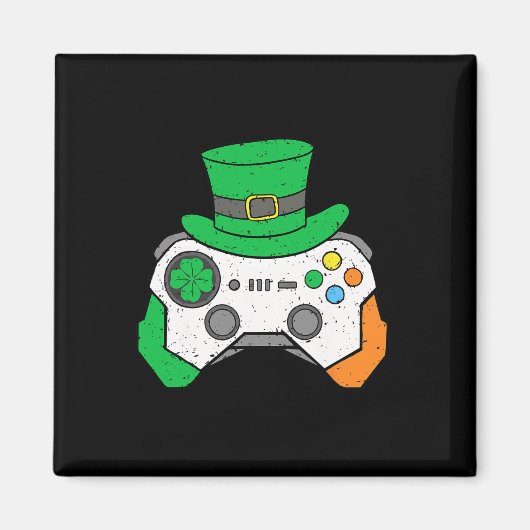 Aimant Contrôleur de jeu vidéo Saint-Patrick pour garçons (Devant)