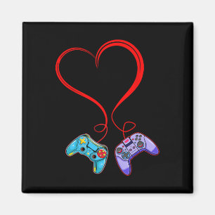 Aimant Contrôleur de jeu vidéo Saint-Valentin pour joueur