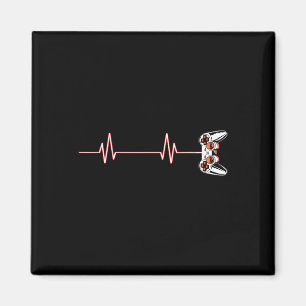 Aimant Contrôleur De Jeux Vidéo Cool Heartbeat Pour Nerdy