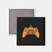 Aimant Contrôleur de jeux vidéo d'Halloween With Pumkin F (Recto/Verso)