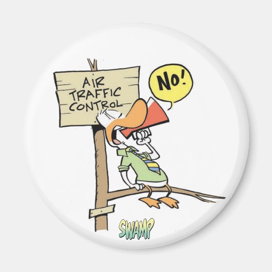 Aimant Contrôleur de la circulation aérienne de marais (Devant)