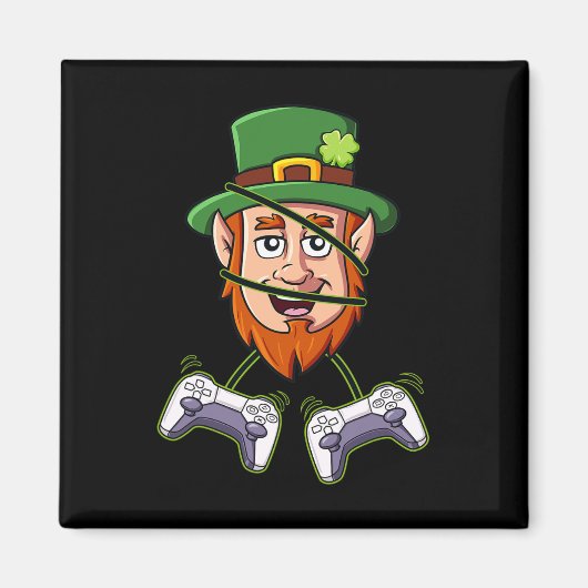 Aimant Contrôleurs de jeu vidéo Jour de la Saint Patrick (Devant)