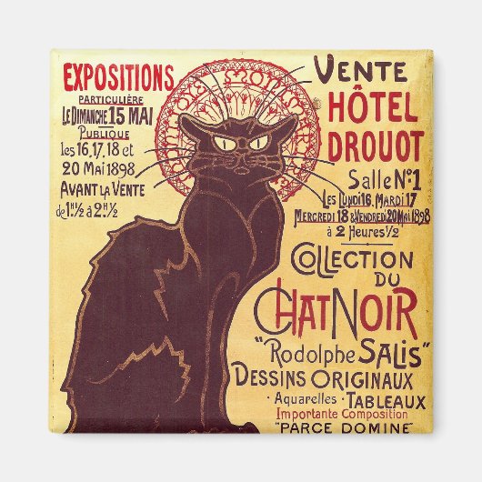 Aimant Conversation vintage Noir, Vente Hôtel Drouot Stei (Devant)