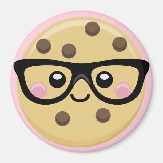 Aimant cookie à puce à chocolat (Devant)