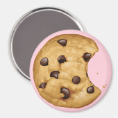 Aimant cookie à puce à chocolat (Recto/Verso)