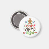 Aimant Cookie baking crew christmas (Recto/Verso)