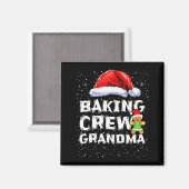 Aimant Cookie Baking Crew Shirt Grandma Matching Christma (Recto/Verso)